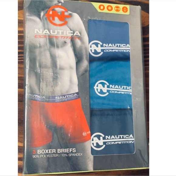 NAUTICA COMPETITION 3 Pack Men’s Performance Boxer Briefs NEW IN BOX - Picture 2 of 2